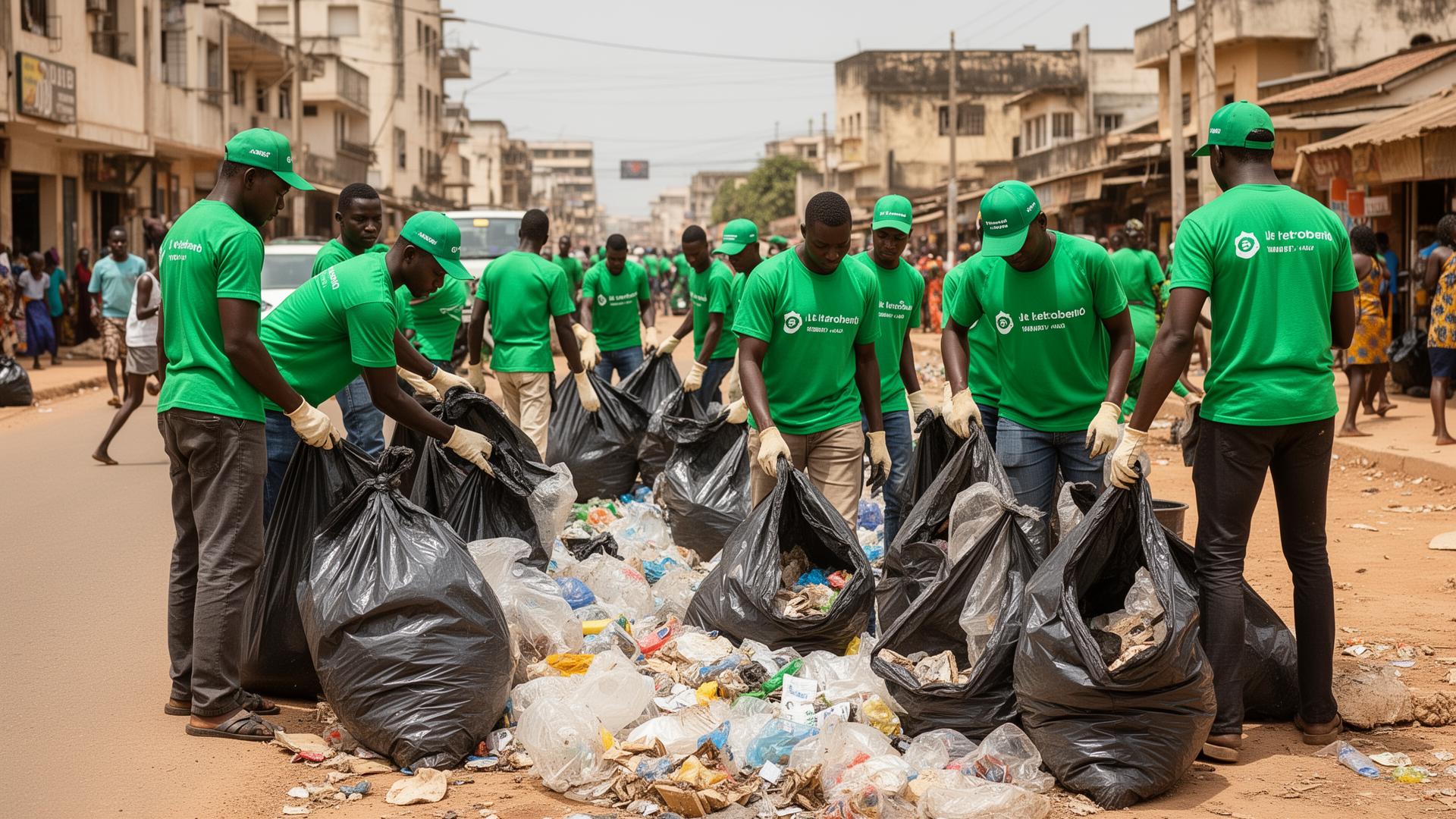 Opération de nettoyage communautaire