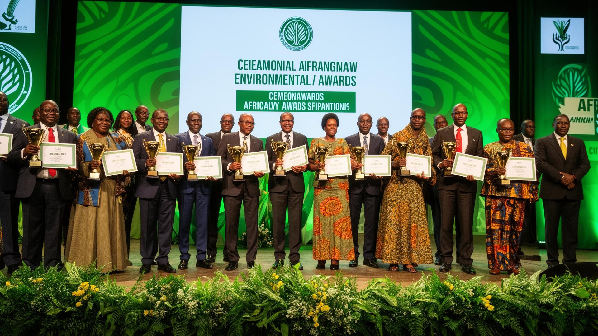 Cérémonie de remise de prix environnementaux